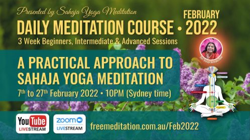 3 Week Daily Meditation Course during February 2022