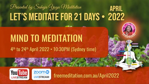 Let’s Meditate for 21 Days Course during April 2022