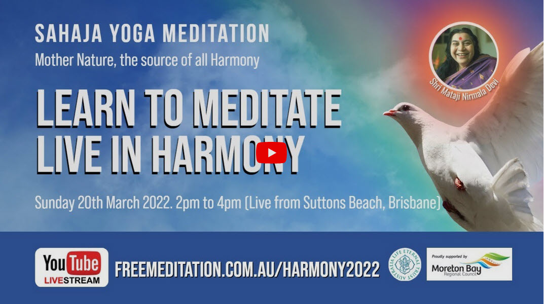 Learn to Meditate and live in Harmony – Sunday 20th March 2022 | Free ...