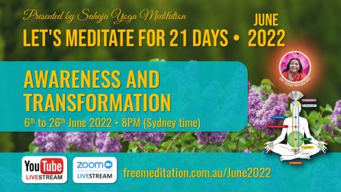 Let’s Meditate for 21 Days Course during June 2022