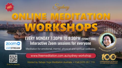 Sydney Online Meditation Workshops – Every Monday