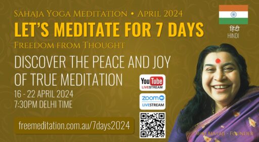 Let’s meditate for 7 Days Hindi program During April 2024
