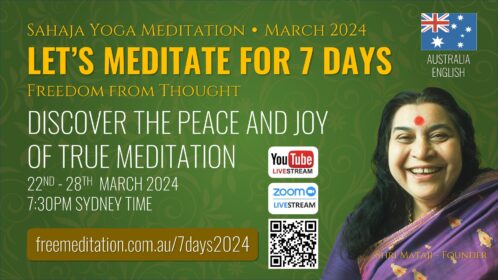 Let’s Meditate for 7 Days English (Australia) – 22 to 28 March 2024