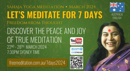 Let’s Meditate for 7 Days English (Australia) – 22 to 28 March 2024