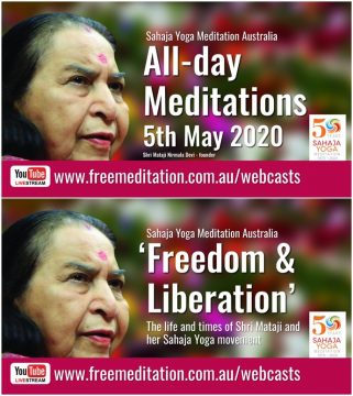 All day online meditations – Celebrating 50 years of Sahaja Yoga Meditation