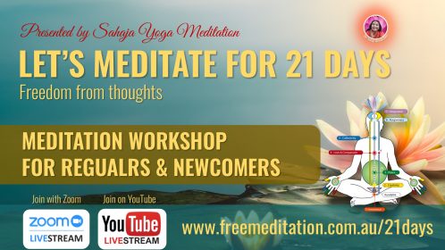 Online Meditation Workshop – Saturday 21st August 2021