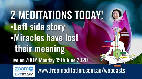 2 Meditations – Live on Zoom 15th June 2020