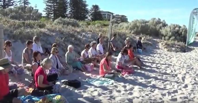 Meditation by the Sea at South Beach in Fremantle during Jan & Feb 2019