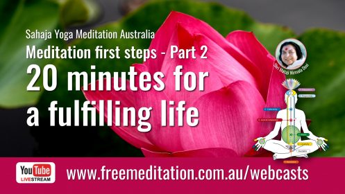 20 minutes for a fulfilling life – Live on YouTube 11th June 2020