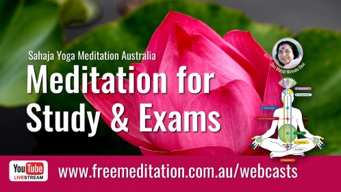 Meditation to help with Study and Exams – Live on YouTube 12th June 2020