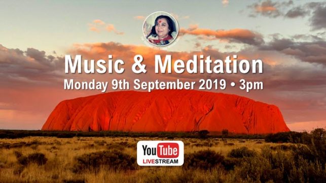 Music & Meditation – Live Streaming from Uluru (Ayers Rock) Monday 9th Sept 2019