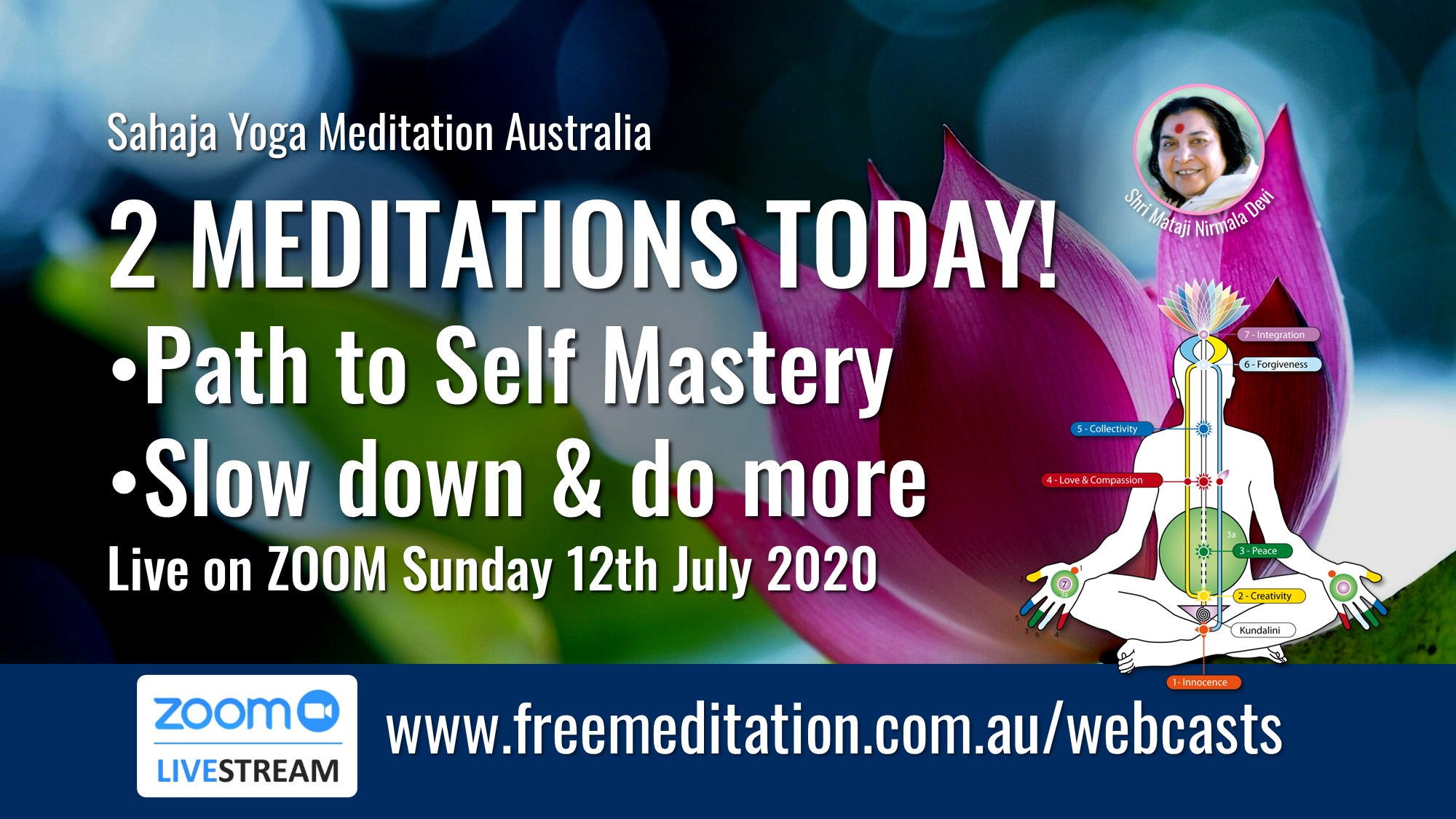 2 Meditations – Live on Zoom 12th July 2020 | Free Meditation Worldwide