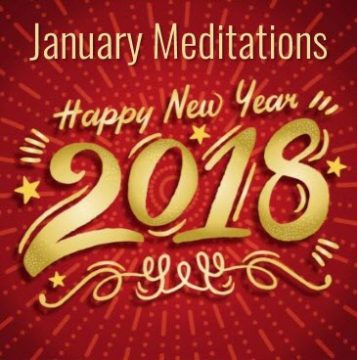 Happy New Year! Enjoy meditation during January 2018