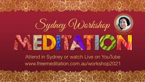 Sydney Meditation Workshop & Live Webcast – Sunday 20th June 2021